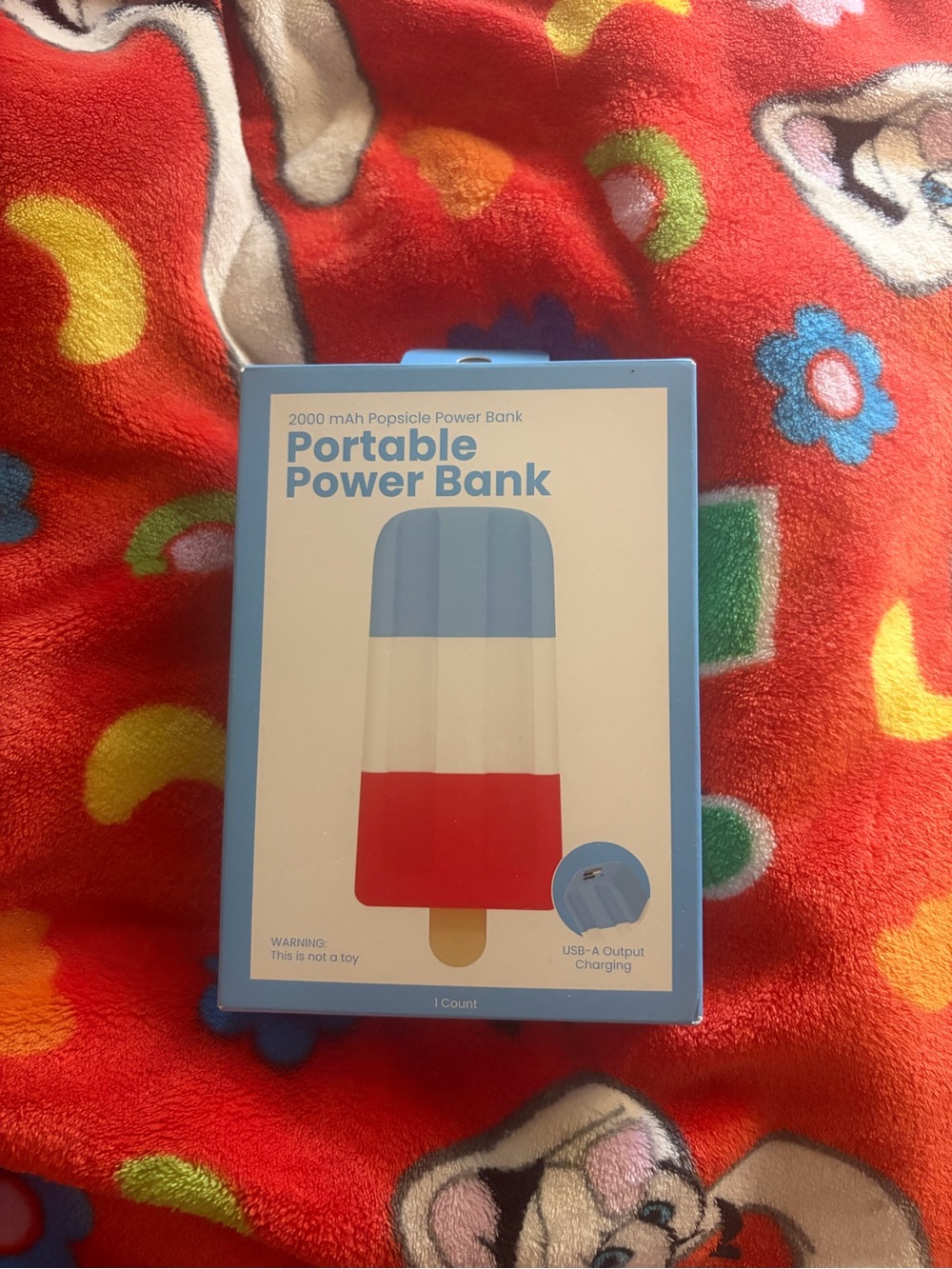 Bomb pop patriotic Portable power bank 2000mah charging bank New Quick Ship